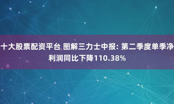 十大股票配资平台 图解三力士中报: 第二季度单季净利润同比下降110.38%
